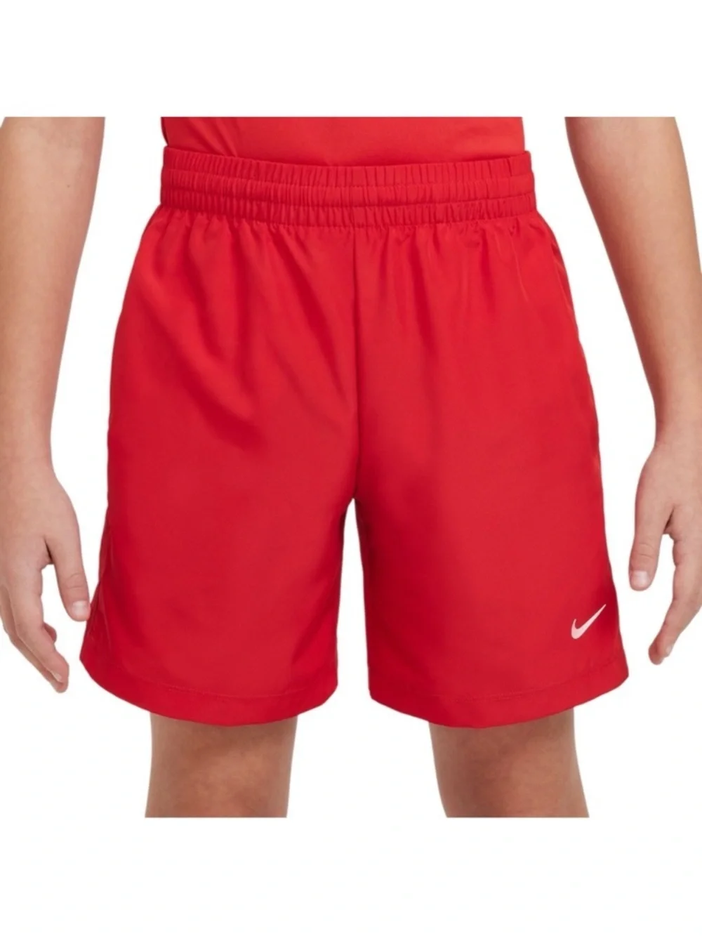 4/$25 Nike Multi Dri-FIT Training Athletic Shorts Unisex Kids Small Red Sports